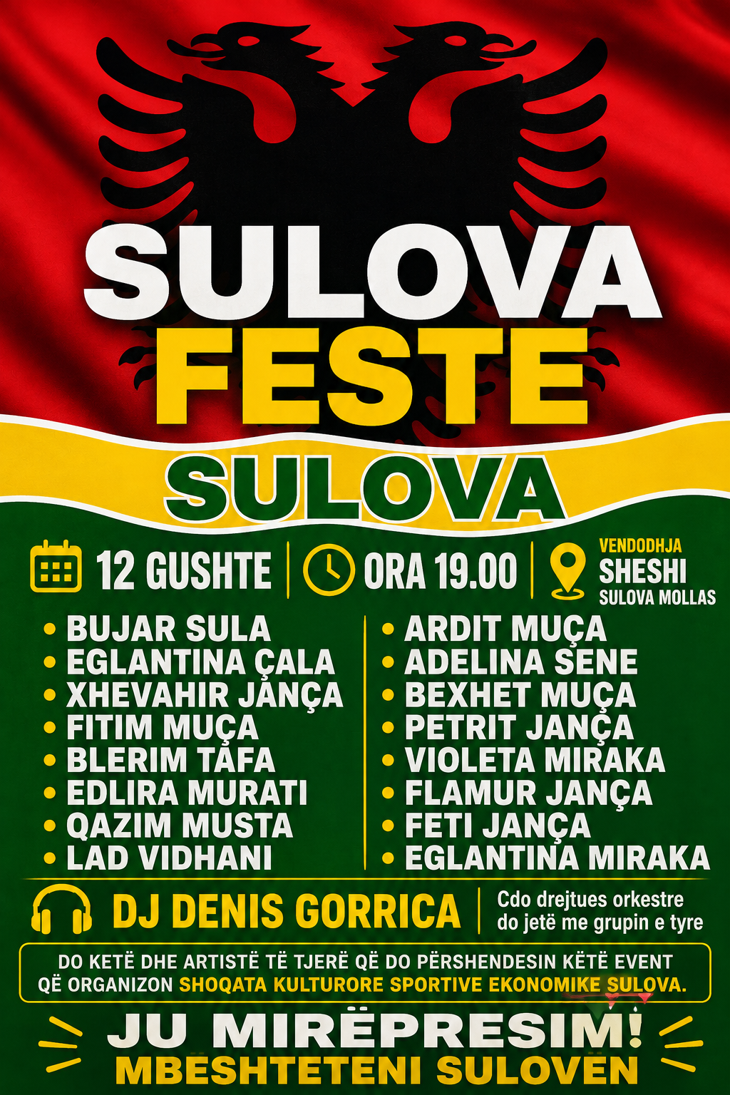 Sulova Festë — 12 Gusht